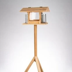 Aniforte Wild Futterhaus Mit Standfuß Für Wildvögel + 200g Futter