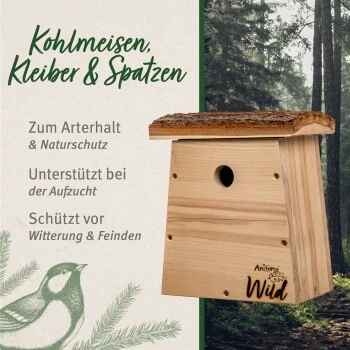 Aniforte Wild Nistkasten Für Kohlmeisen 5 Aniforte Wild Nistkasten Für Kohlmeisen – Bild 3