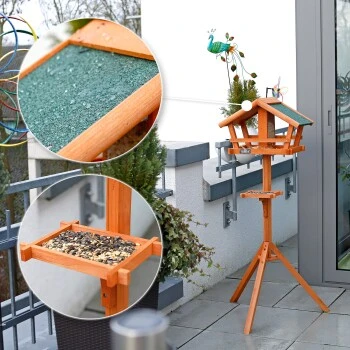 Lionto Vogelhaus Mit Futtersilo 7 Lionto Vogelhaus Mit Futtersilo – Bild 5