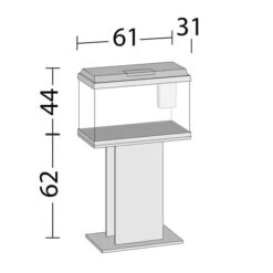 Juwel Aquarium Primo 70 Schwarz -Fische Als Haustiere juwel primo 70 schwarz weiss verpackung masse