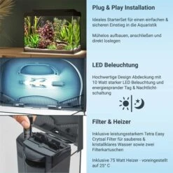 Tetra Starter Line LED Aquarium 80L 10 Tetra Starter Line LED Aquarium 80L -Fische Als Haustiere tetra starterline led 80l 3nHVTjttrgIRlW